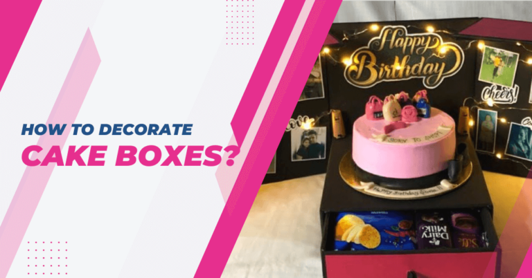How to decorate cake boxes?